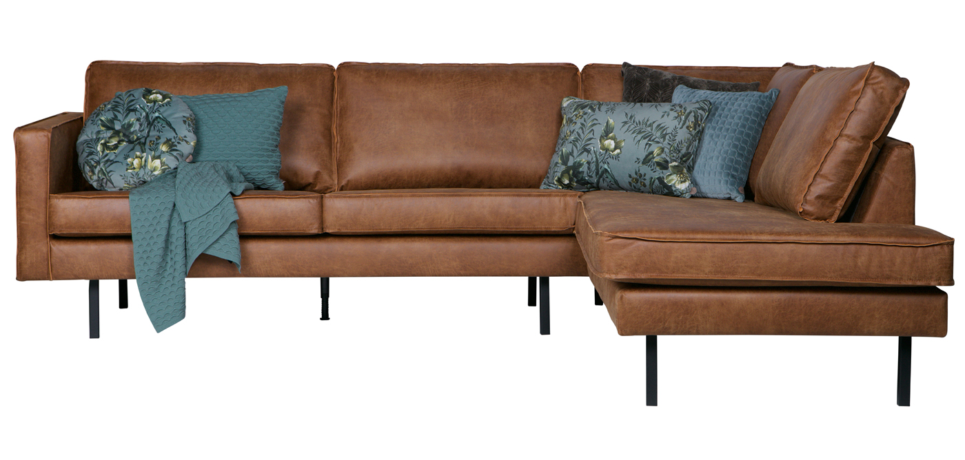 Ecksofa Rodeo recyceltes Leder cognac Sofa