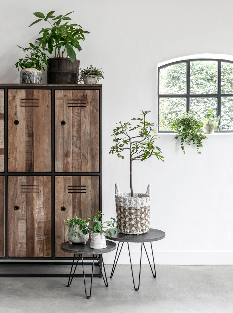 d-Bodhi Schrank Küchenschrank TUAREG mit 6 Türen recyceltes Teak Holz