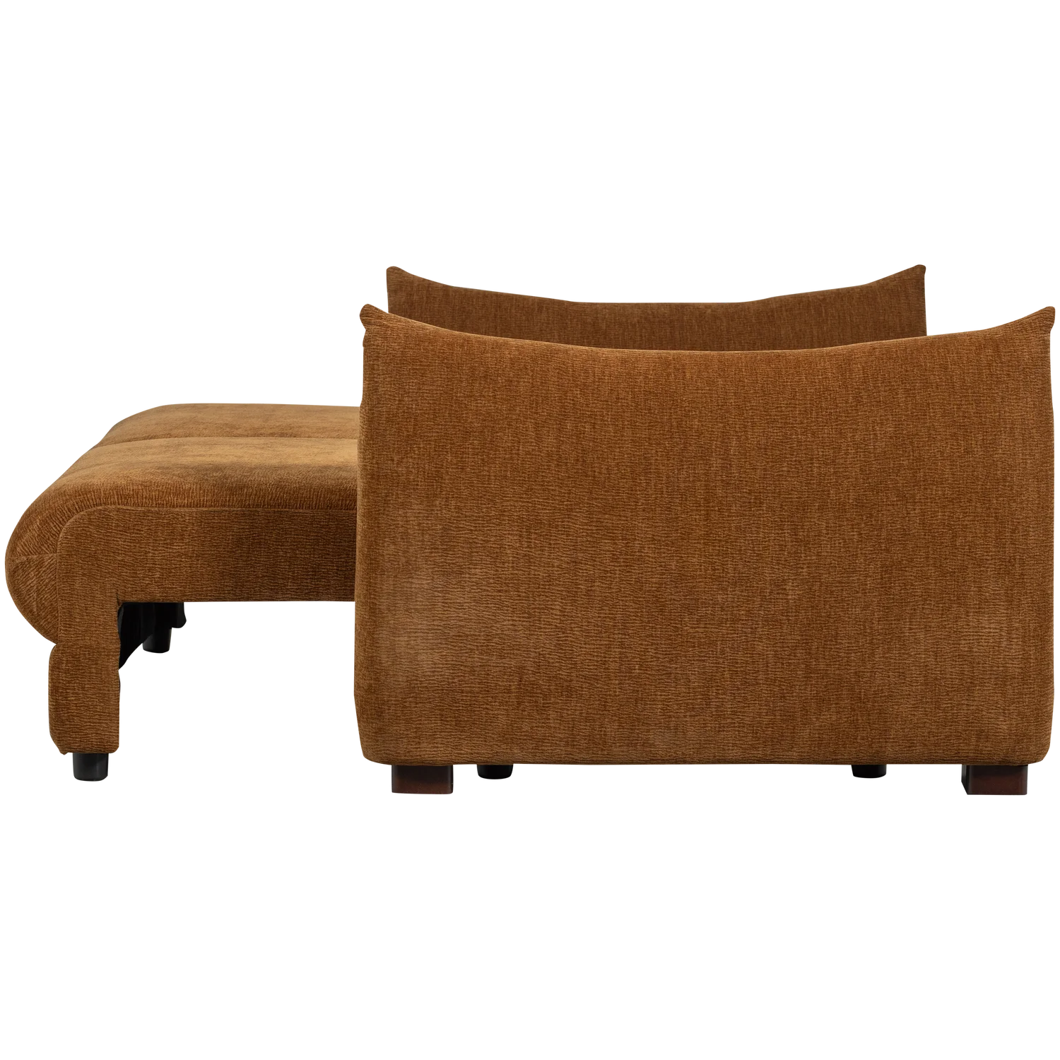 3 Sitzer Schlafsofa JONNE Chenille braun Couch Garnitur Loungesofa Couchgarnitur Sofa