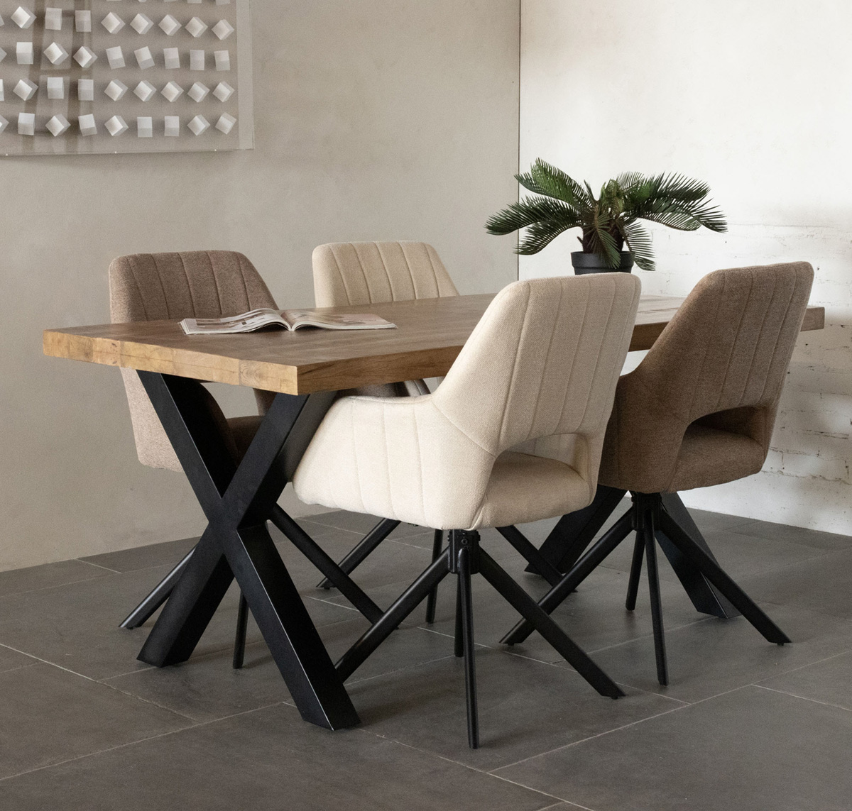 Esstisch Duro 160 x 90 cm Mango Massivholz