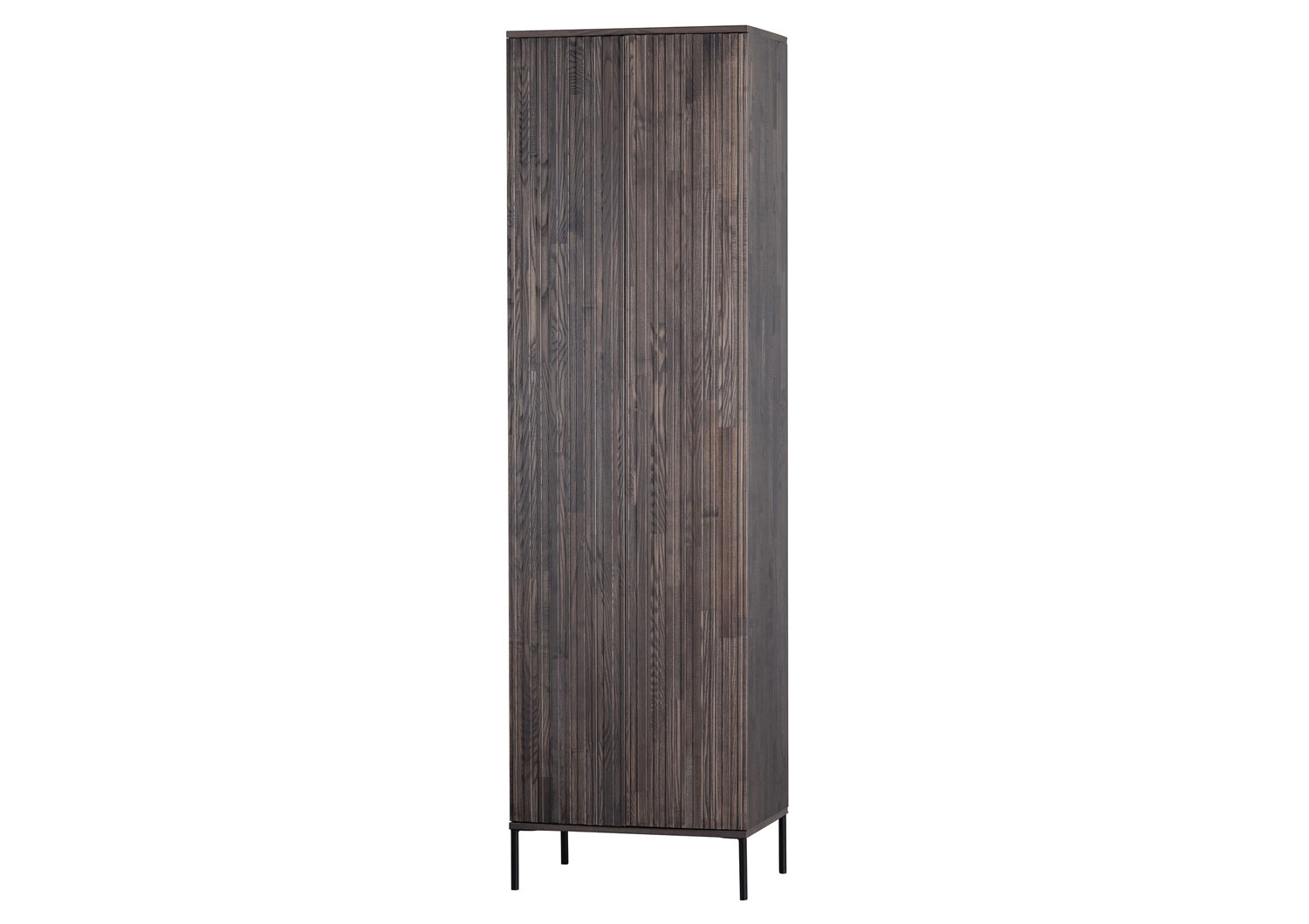 Schrank Hochschrank Gravure H 210 cm Esche massiv asche espresso