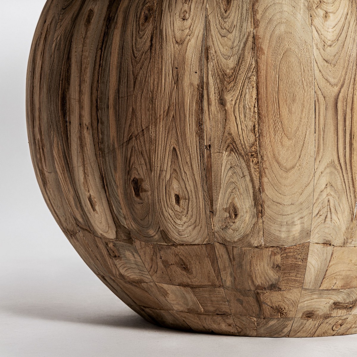 Esstisch ERLOY rund Ø 150 cm recyceltes Teakholz