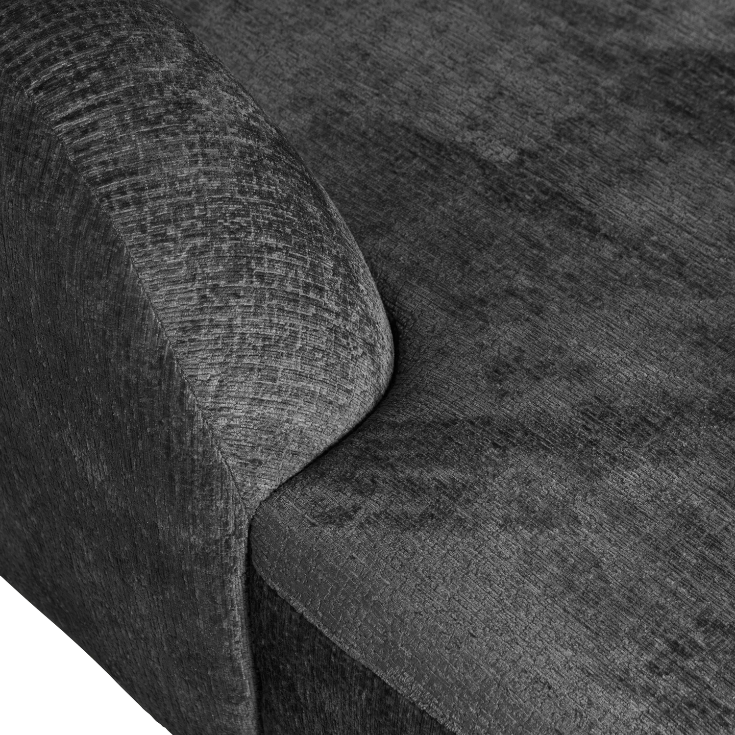 Eckgarnitur Sloping Struktur Velvet mountain Ecksofa Longchair links