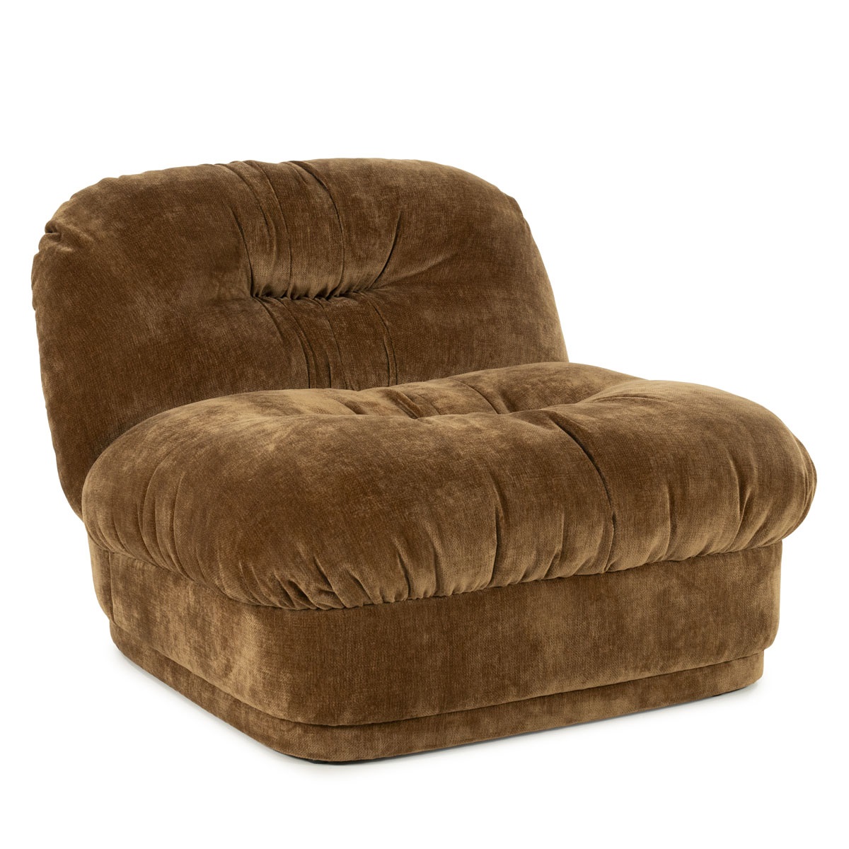 Sessel gepolstert Nook Stoff Blim senffarben
