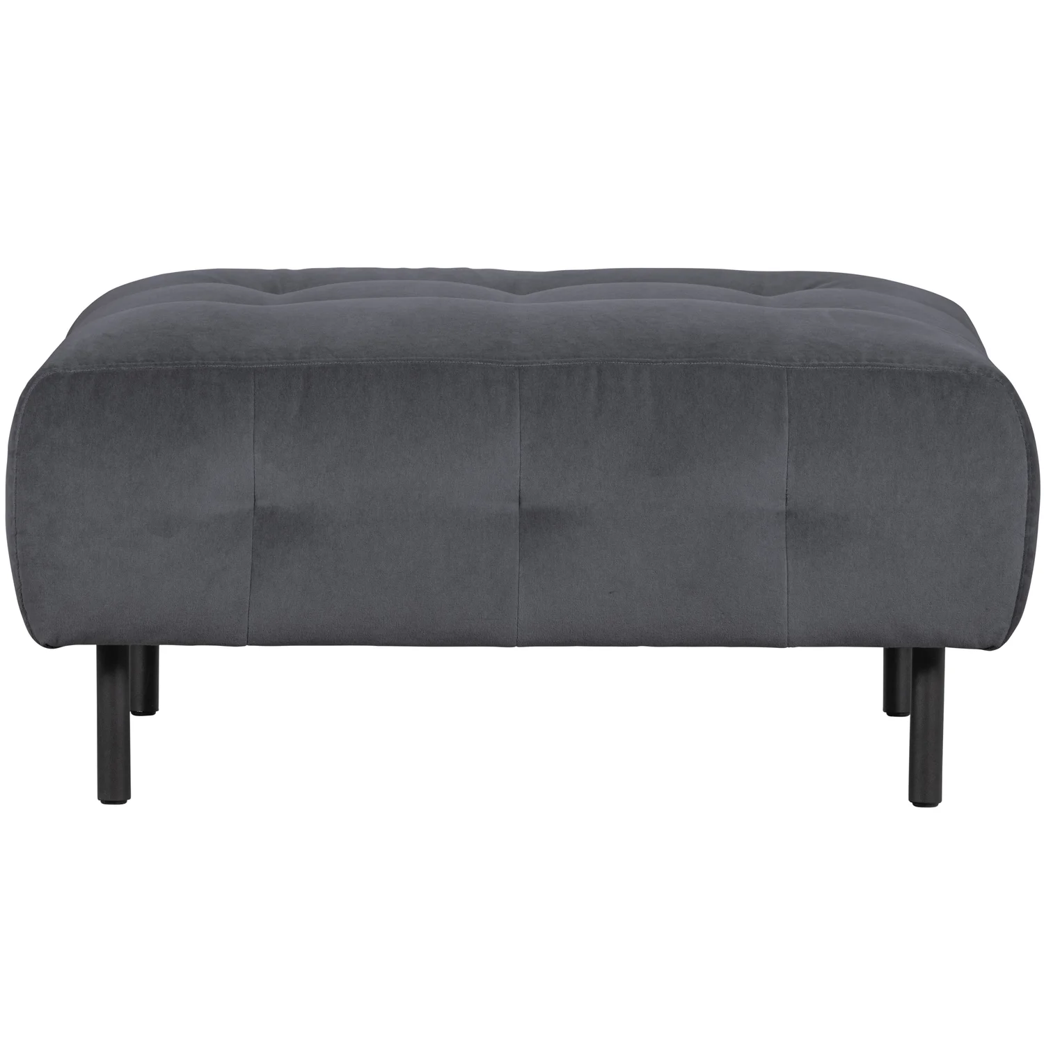 Pouf LLOYD 90 x 90 cm Hocker Sitzhocker Samt Velvet wolke 
