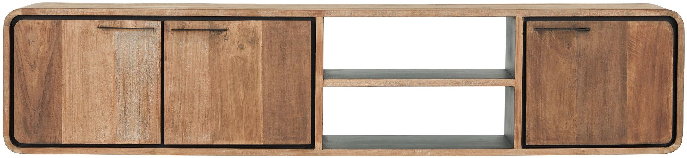 TV Möbel Evo 185 cm hängend recyceltes Teakholz Lowboard