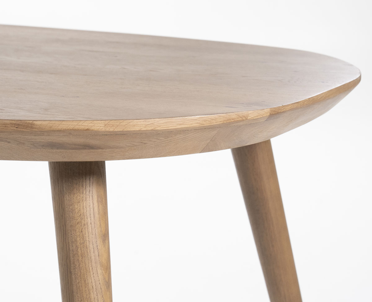 Esstisch Elijah oval 220 x 100 cm Braun Eiche dunkelbraun