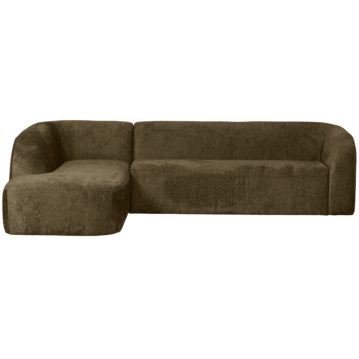 Eckgarnitur Sloping Struktur Velvet bonsai Ecksofa Longchair links