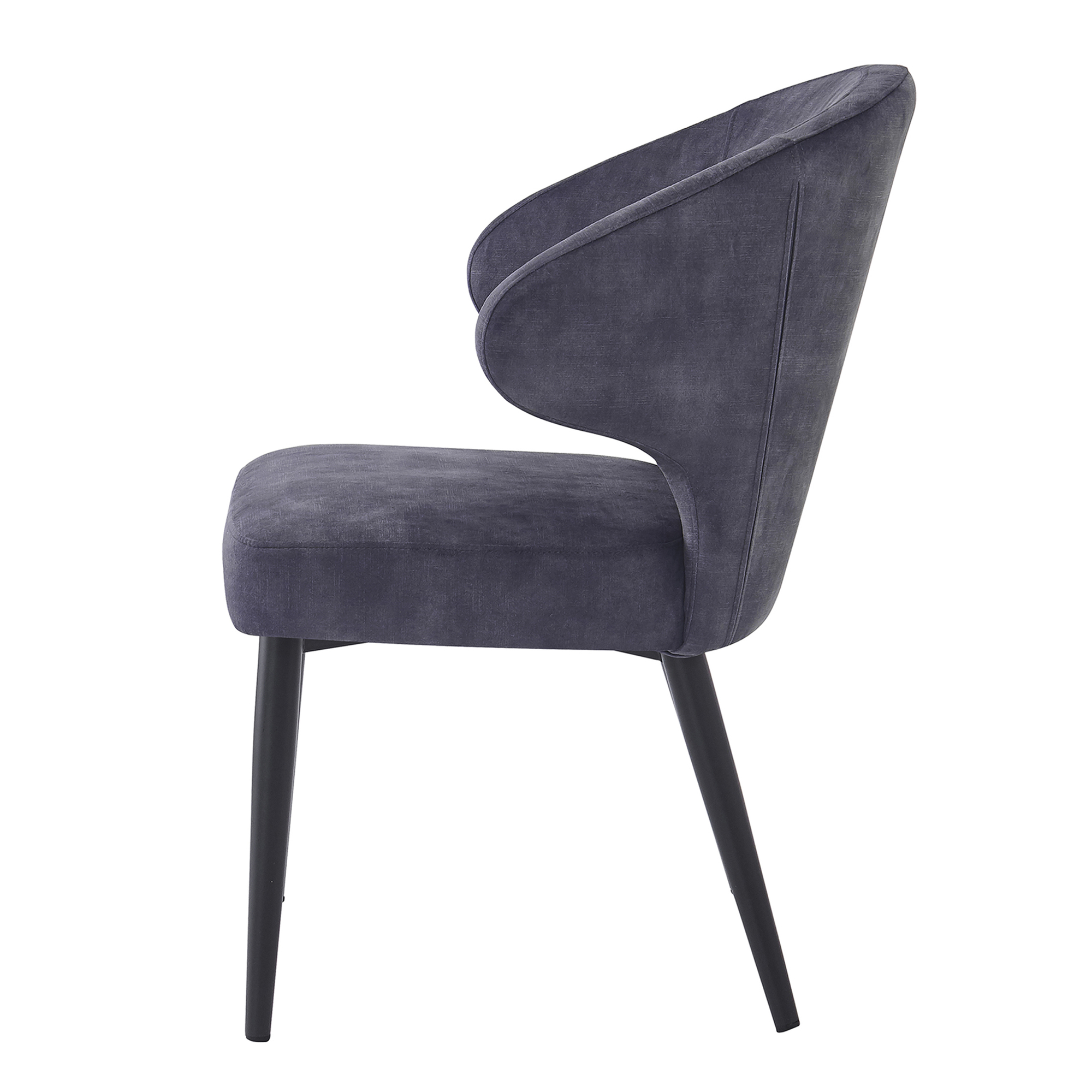 Esszimmerstuhl Donna Stuhl Stoff Velvet anthrazit
