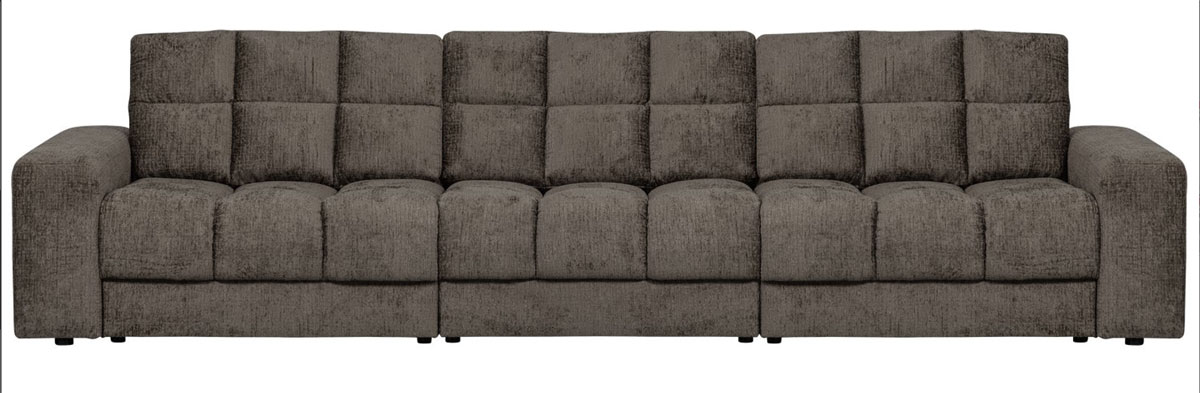 woood 3 Sitzer Sofa SECOND DATE Struktur Samt mountain