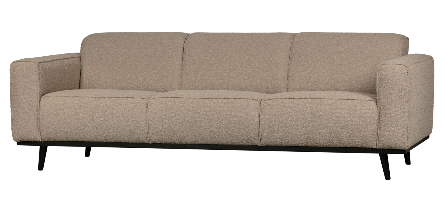 BePureHome 3 Sitzer Sofa STATEMENT Bouclé beige