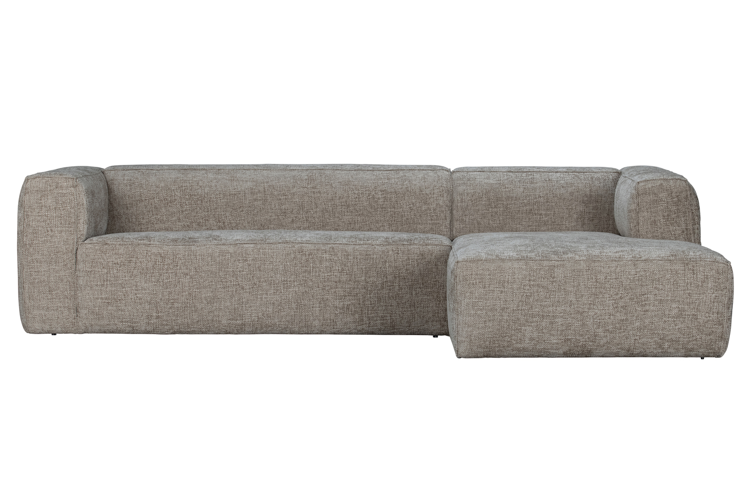 Ecksofa BEAN Melange travertin Longchair rechts
