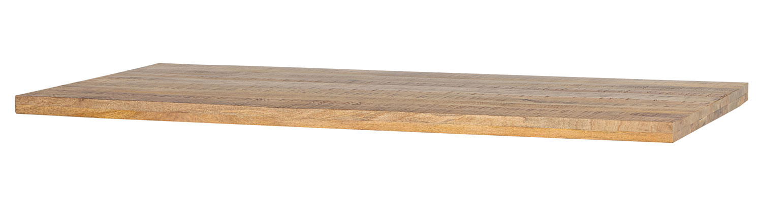 Tischplatte Tablo 180 x 90 cm Mango melange grob gesägt