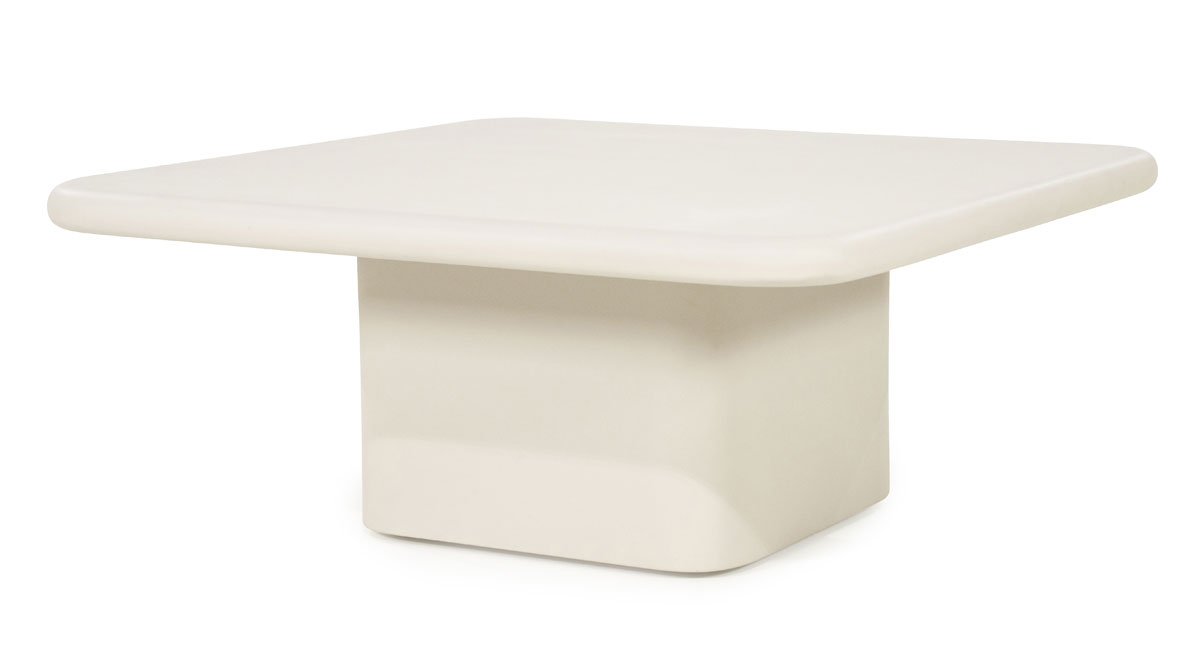 Couchtisch Siminto 80 x 80 cm Zement beige