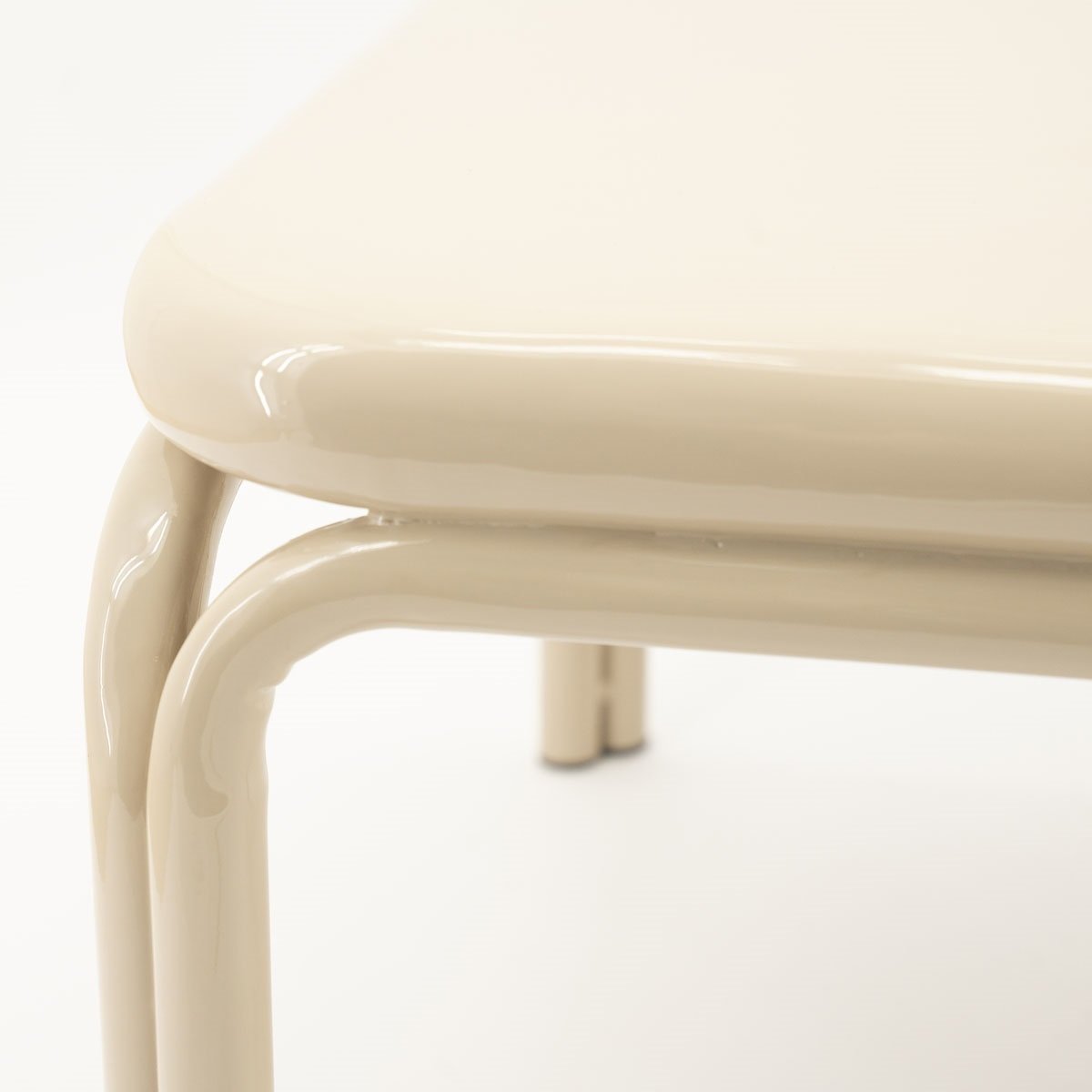 Couchtisch Zilo 63 x 63 cm Metall beige  
