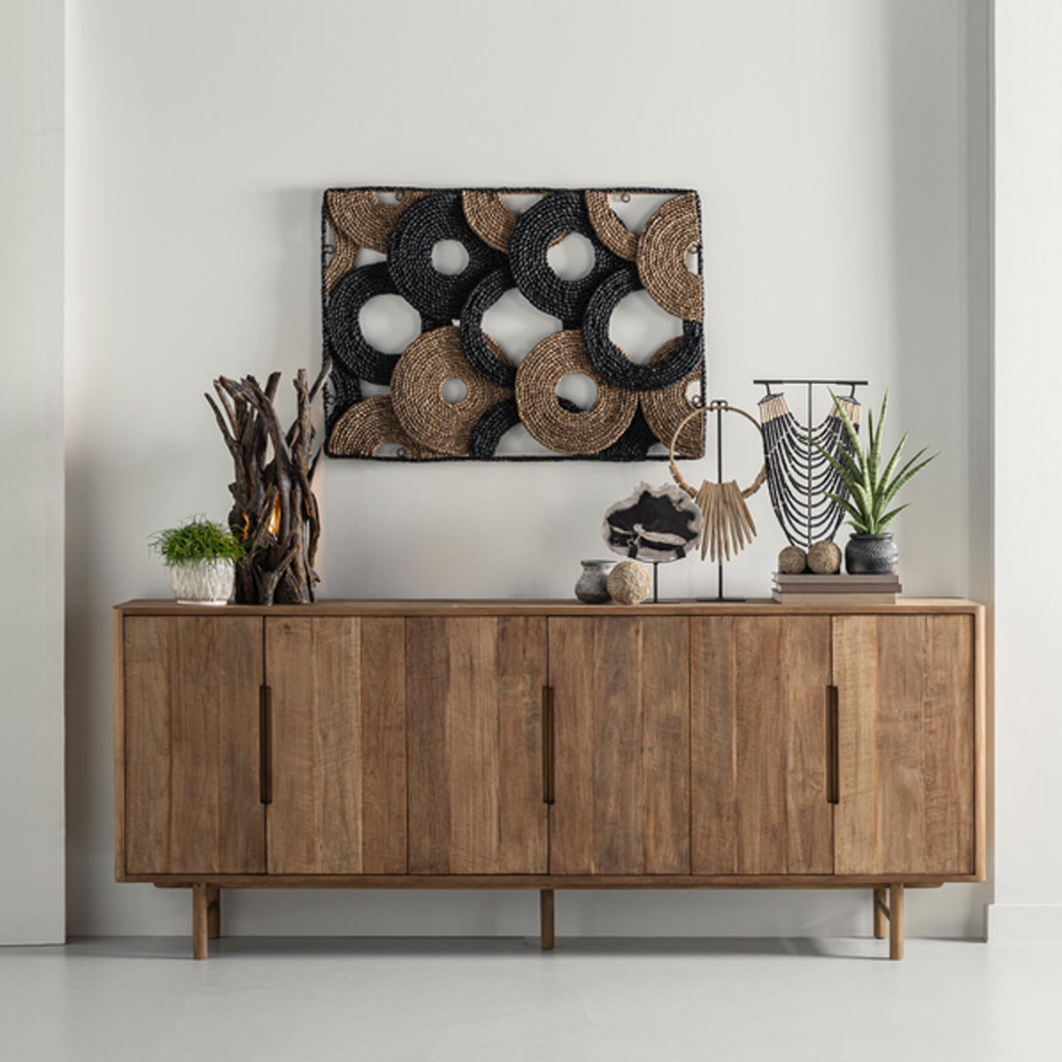 Sideboard Bliss 220 cm recyceltes Teakholz Kommode
