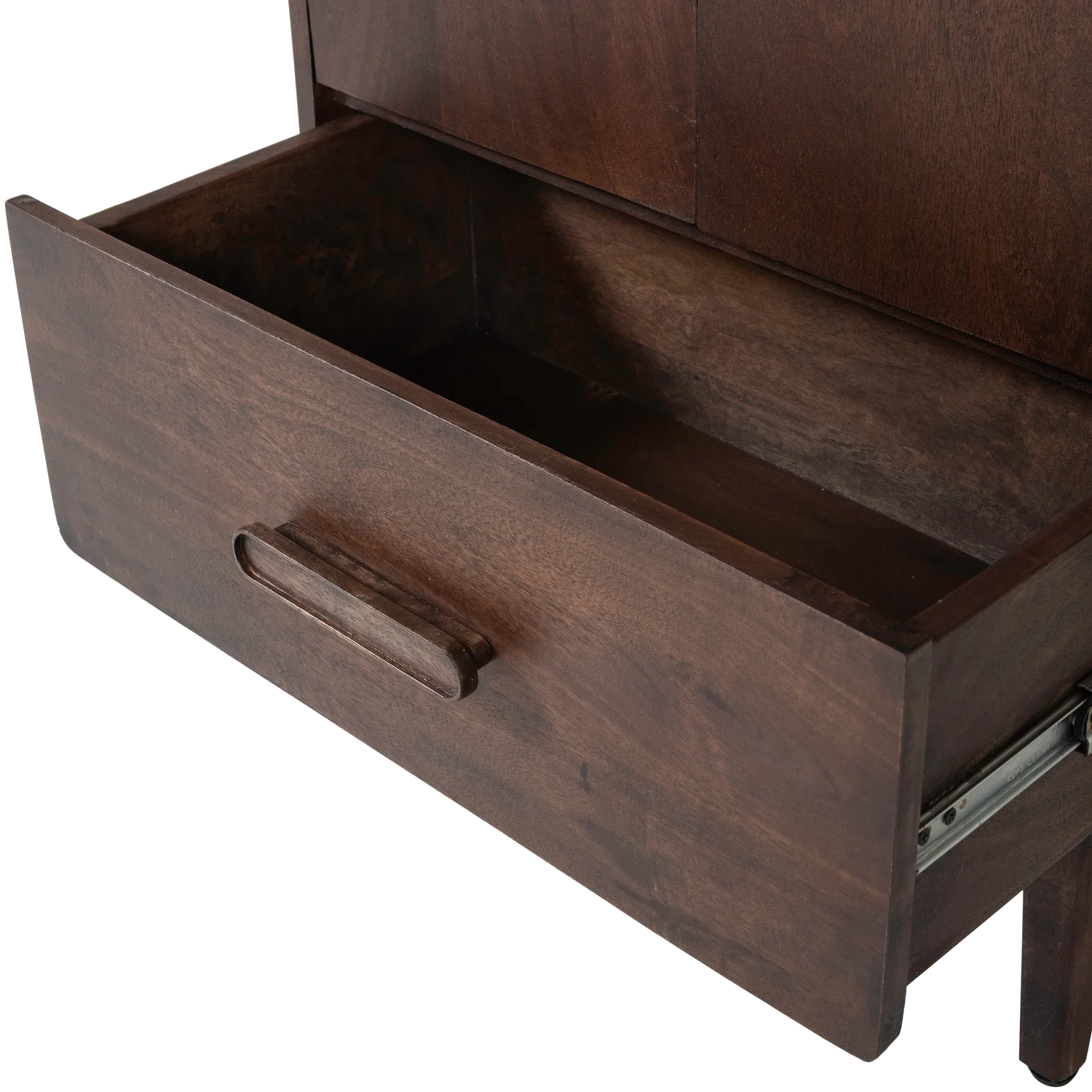 Sideboard LIYA B 90 cm Schubladenschrank Mangoholz dunkelbraun