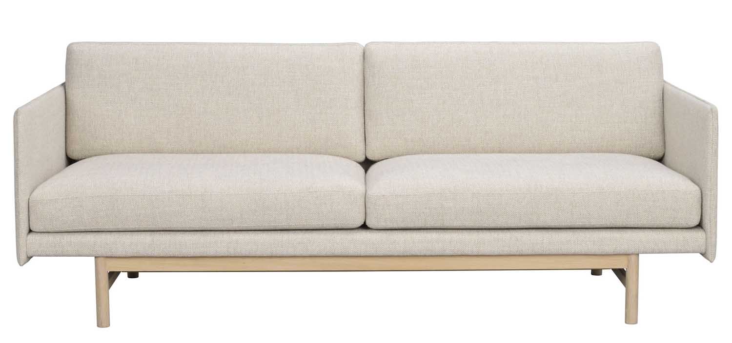 3 Sitzer Sofa HALLGERD 212 cm Stoff beige
