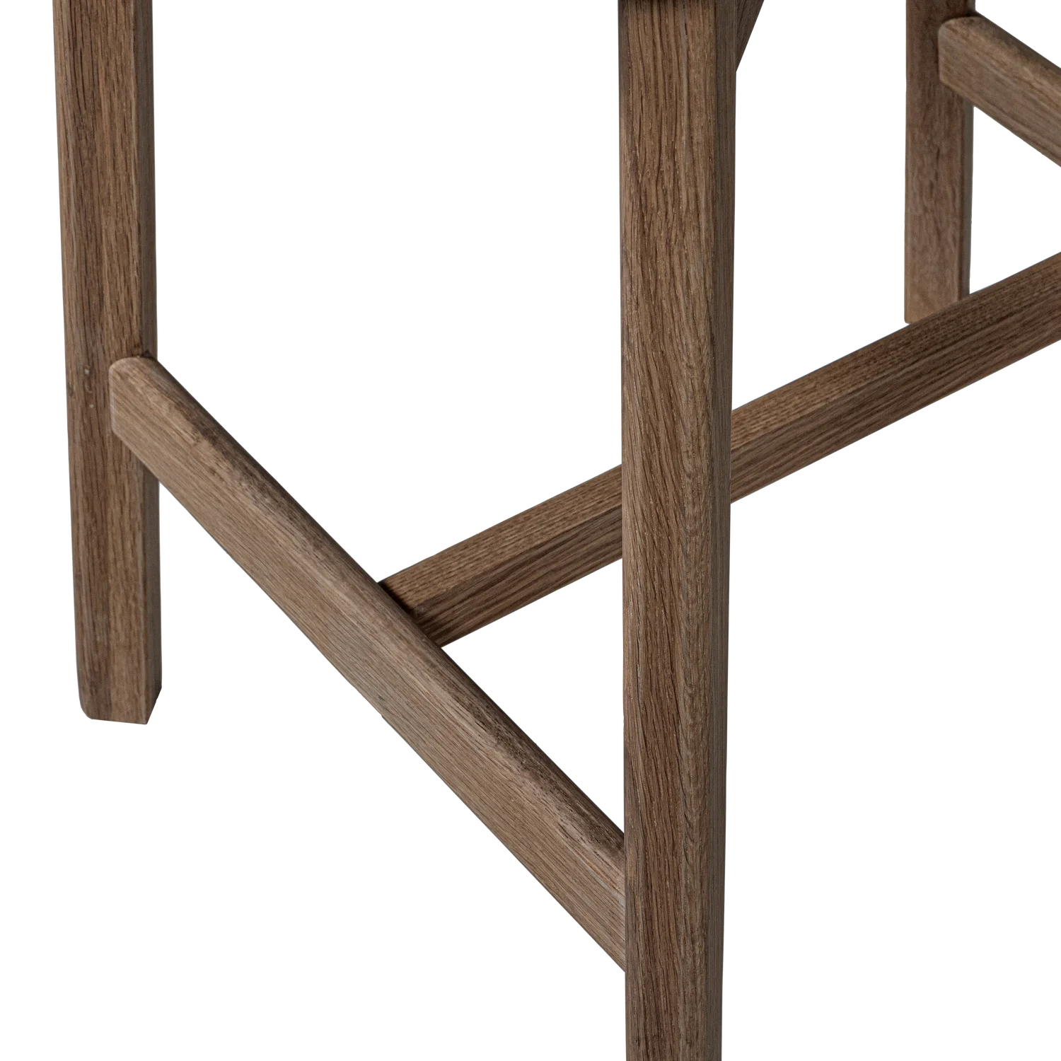 Barhocker UDAR SH 65 cm Eichengestell braun Melange Stoff