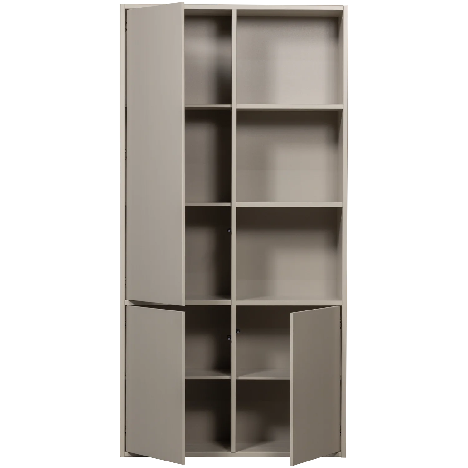 Schrank MEGGY links geschlossen 108 cm Holzschrank Kiefer Massiv staubgrau