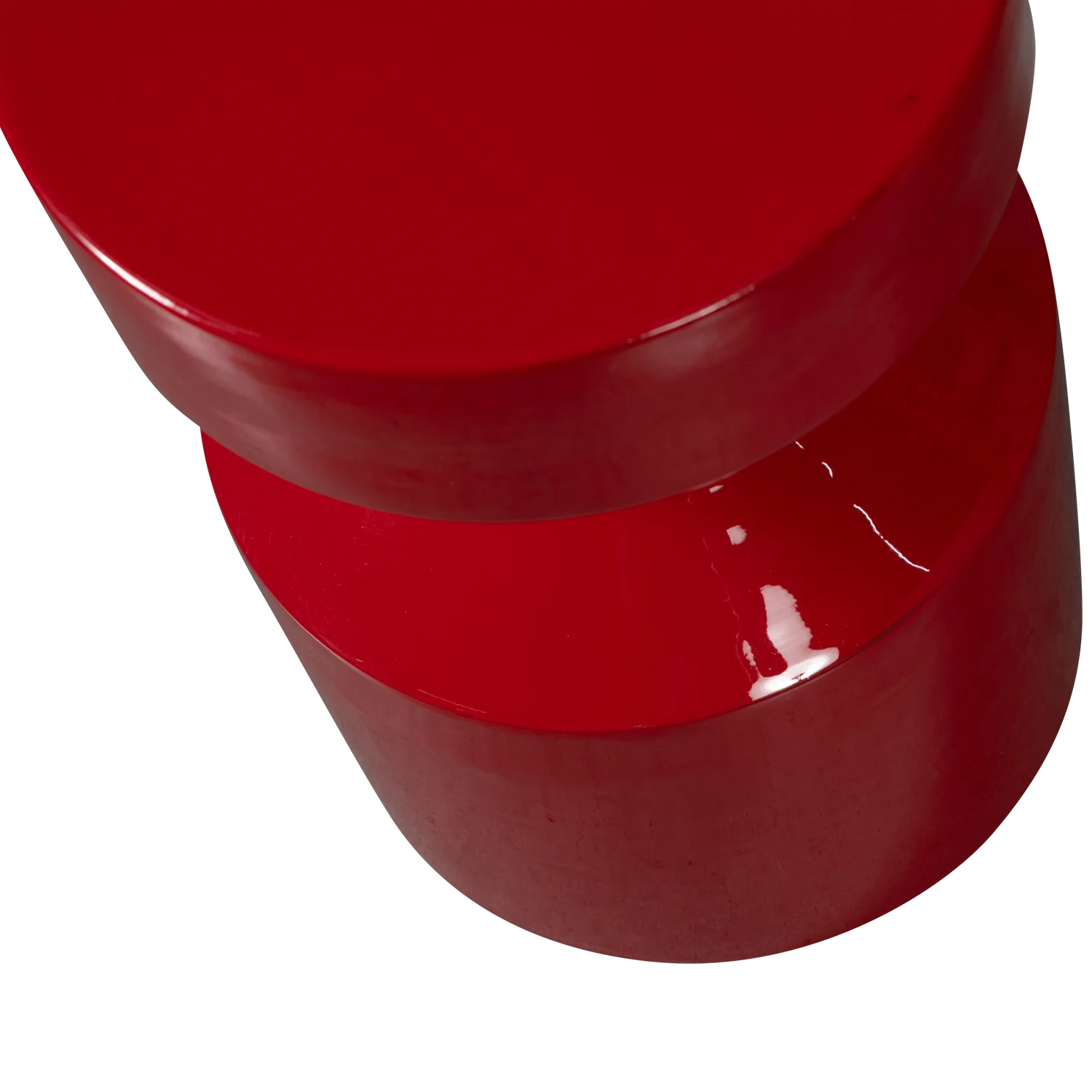 Beistelltisch FERRY Ø 30 cm Metall rot