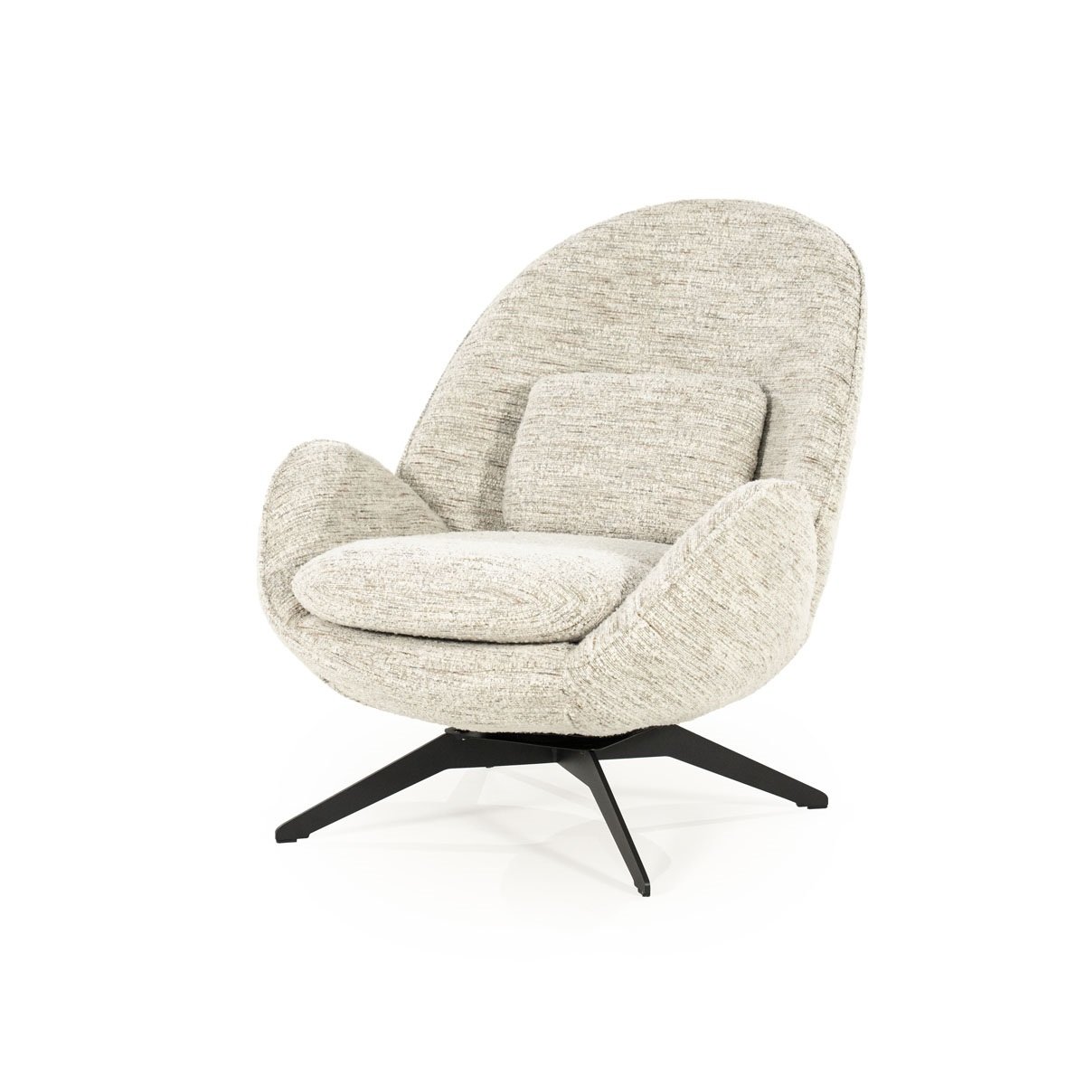 Sessel Ryan Stoff beige mit Hocker Relaxsessel Fernsehsessel