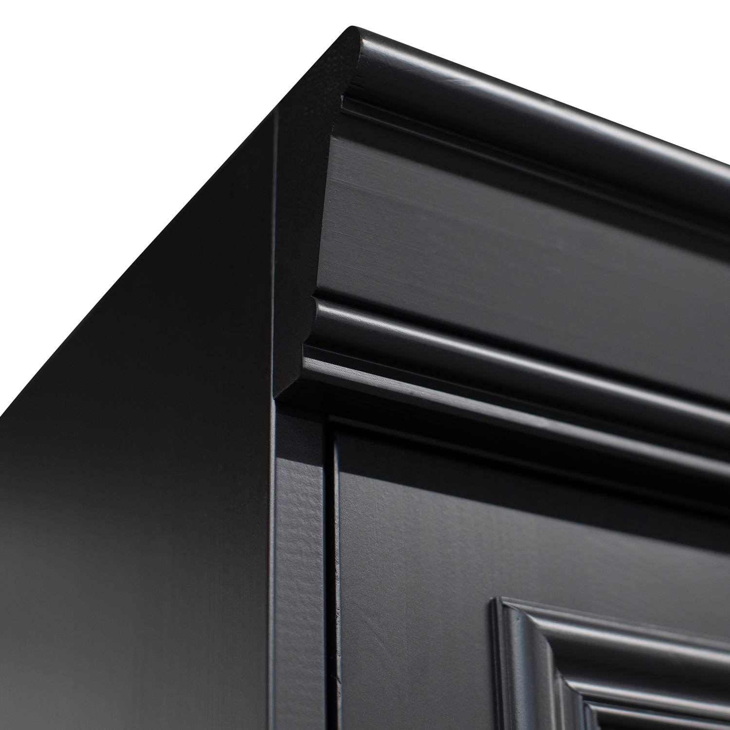 Vitrine Organize H 215 cm Kiefer Schrank schwarz