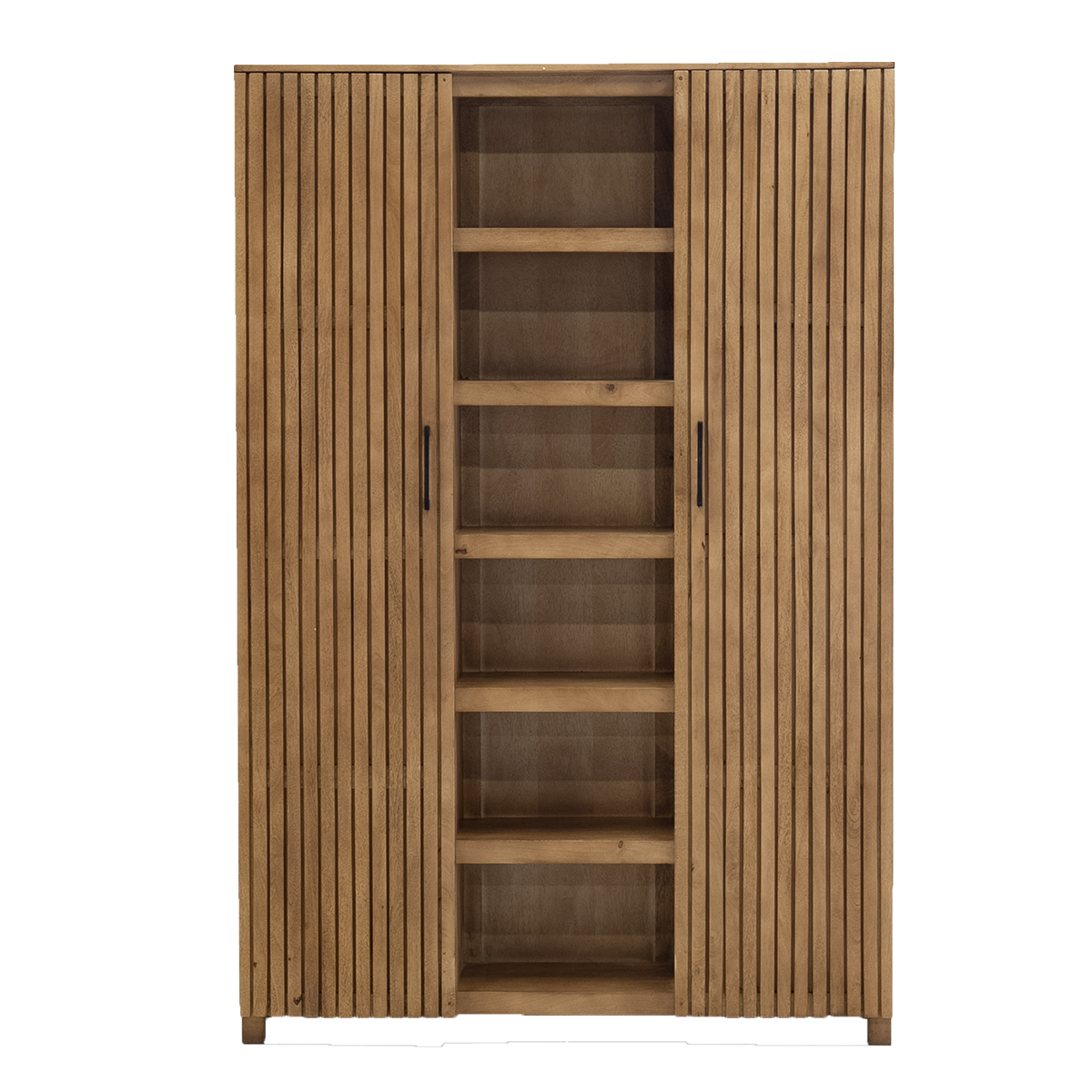 Wandschrank Schrank TONI H 210 cm Mangoholz braun 