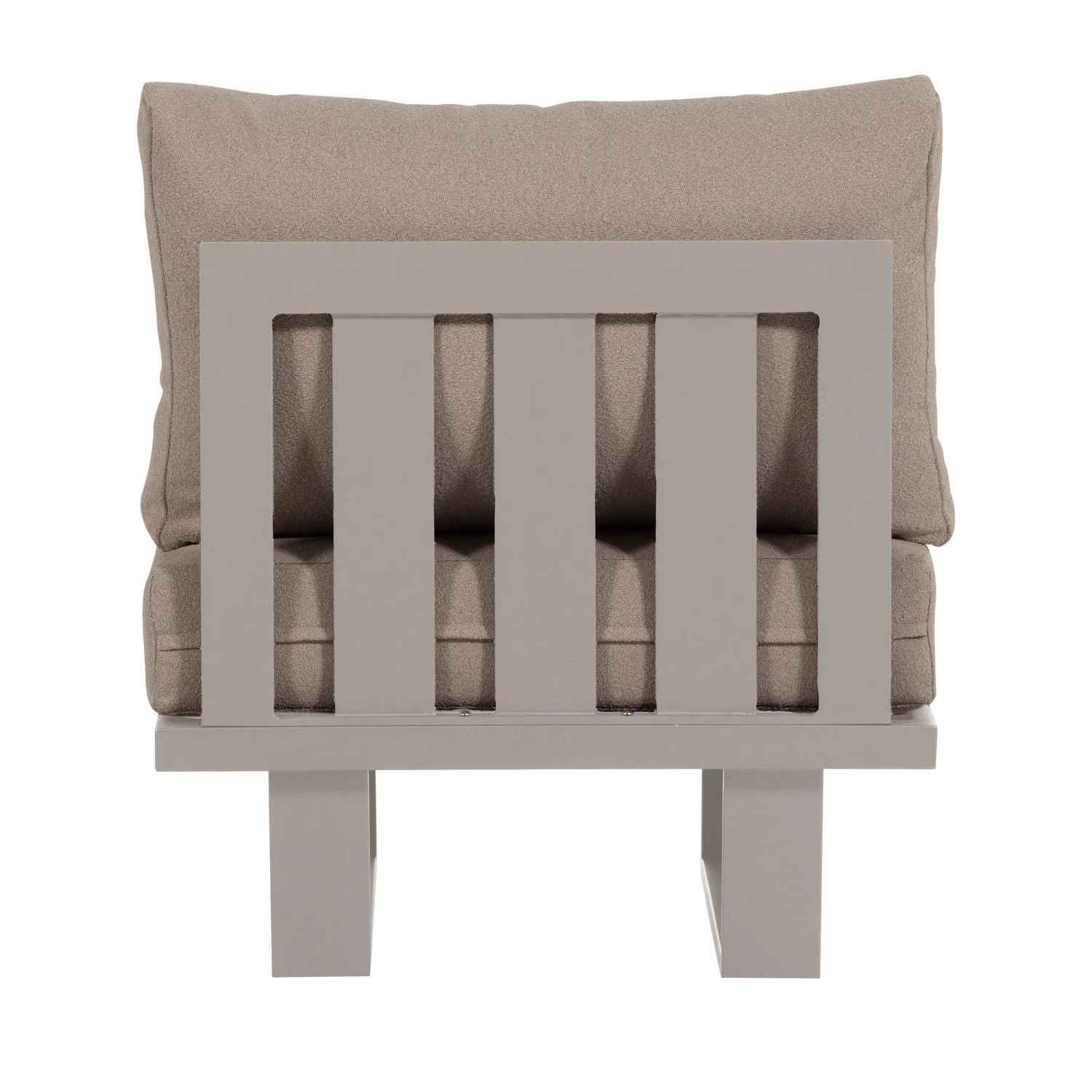 Outdoor Lounge Sessel BEAR sandfarben Gartensessel Aluminium