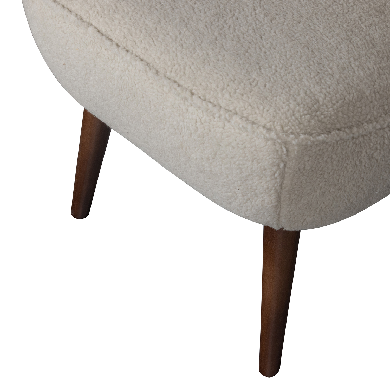 woood Sessel SARA Teddy Fell Creme Clubsessel