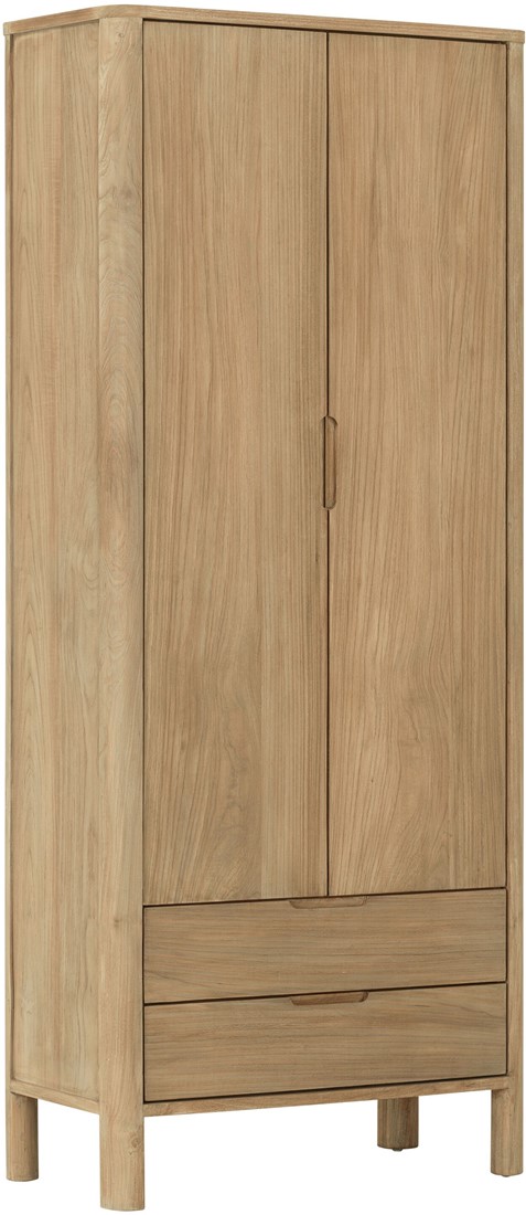 Hochschrank Forte H 190 cm Teakholz natur Schrank