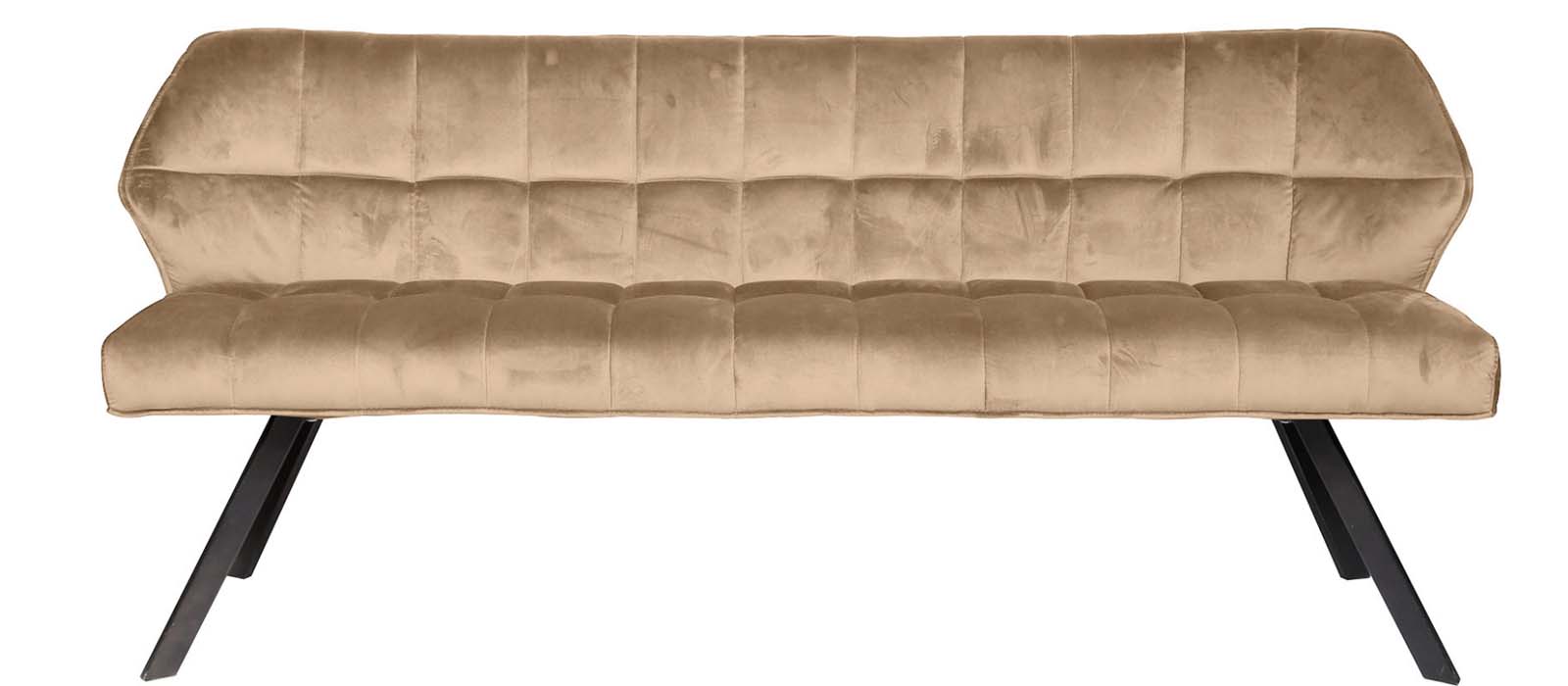 Esstischbank Bank Sitzbank FINO 180 cm Samt champagner