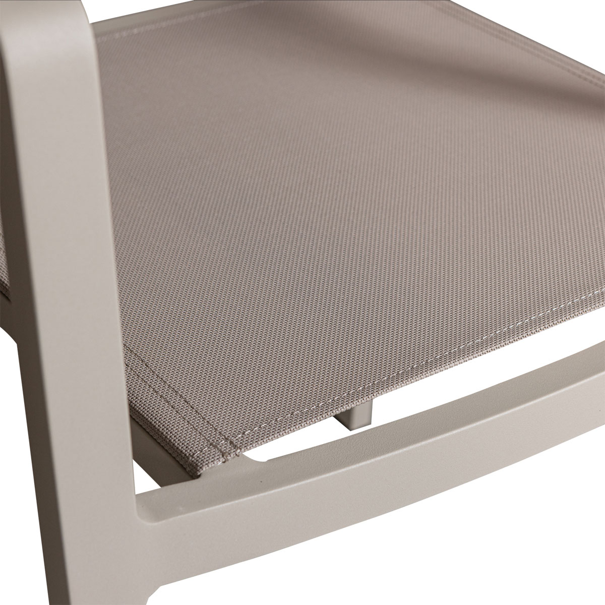 Gartenstuhl FOWL Aluminium stapelbar sandfarben