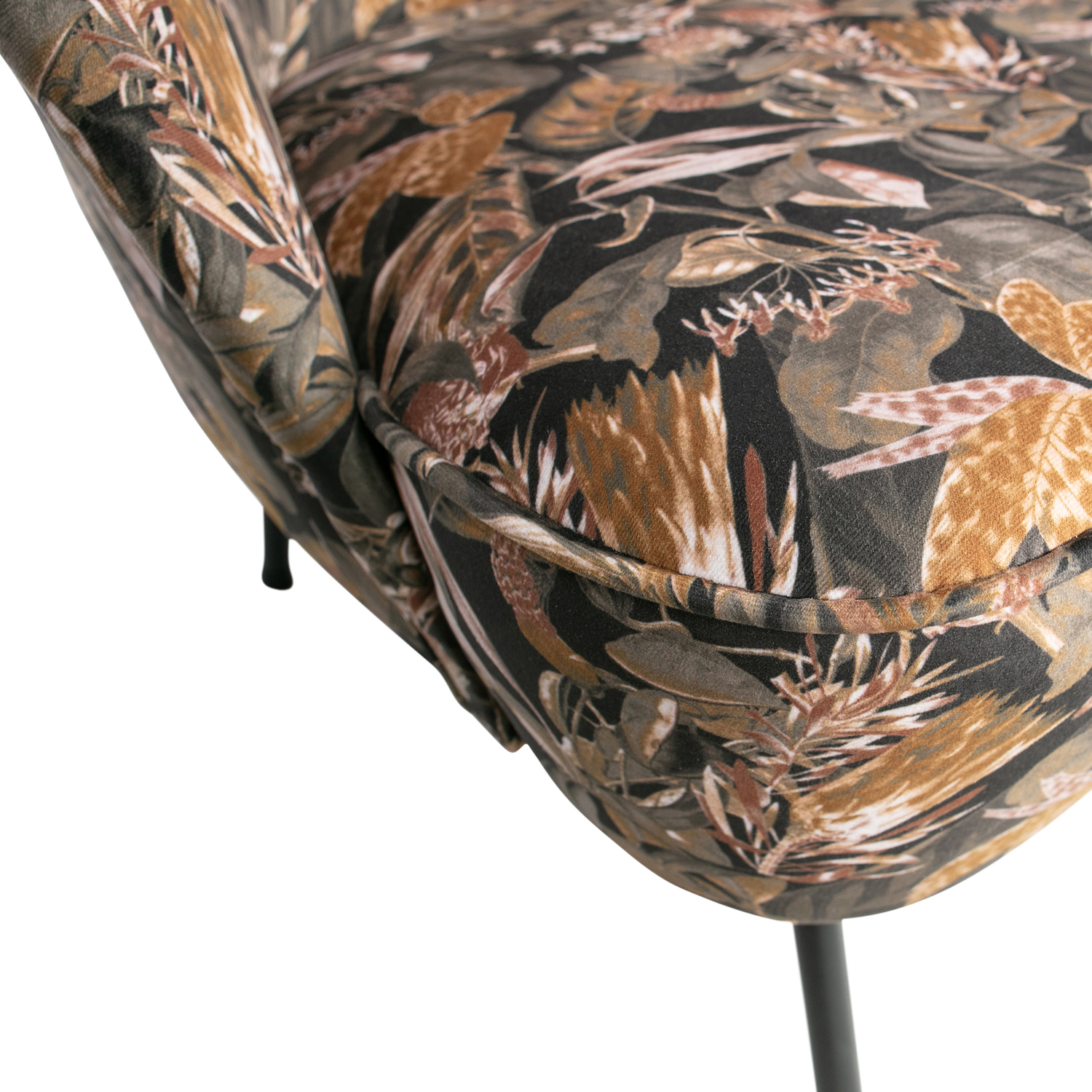 Sessel VOGUE Samt bouquet Blumendruck