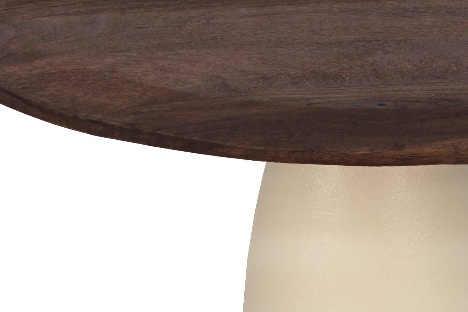 Esstisch Marron 140 x 120 cm Metall cremeweiß Mangoholz Esszimmertisch