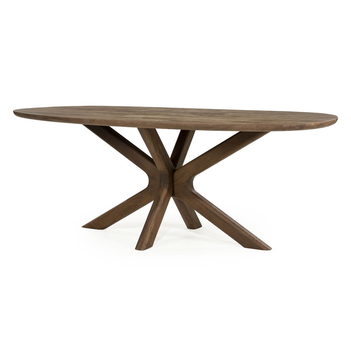 Esstisch Tycho oval 210 x 110 cm Mango Massivholz  