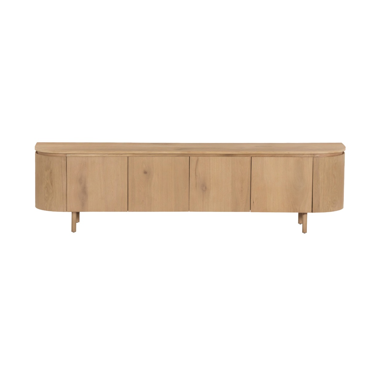 TV Möbel Lowboard Tobago 210 cm Eiche Furnier natur Sideboard