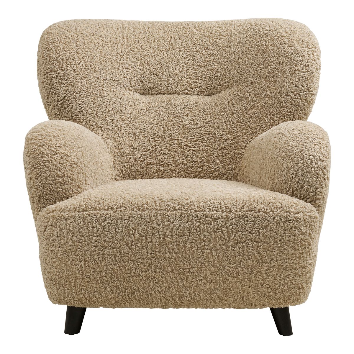 Sessel ALVA Kuschelsessel natur beige kuscheliger Stoff