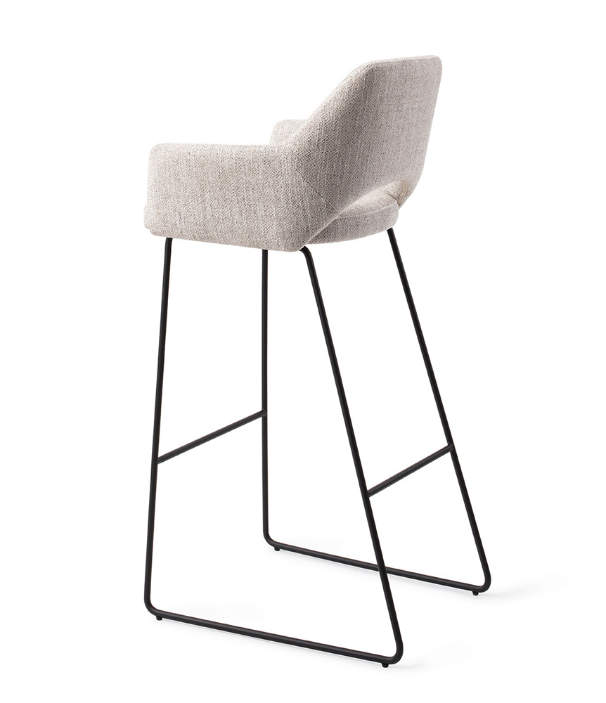 Barhocker Sitzhöhe 65 cm Yanai hellgrau Barstuhl