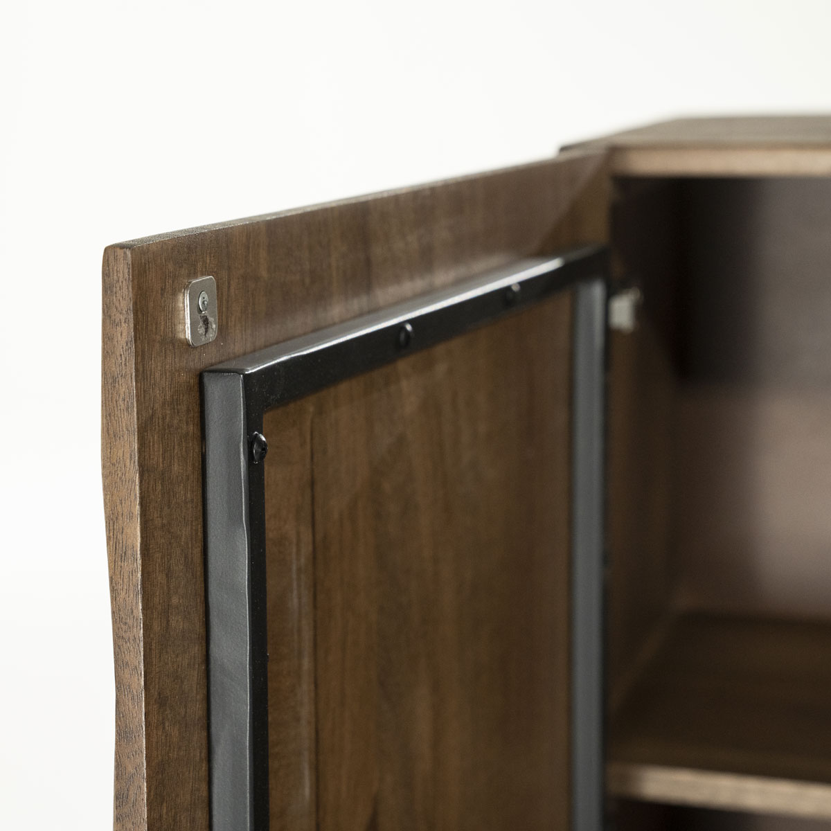Highboard Felix H 147 cm mit 4 Türen Mango Holz