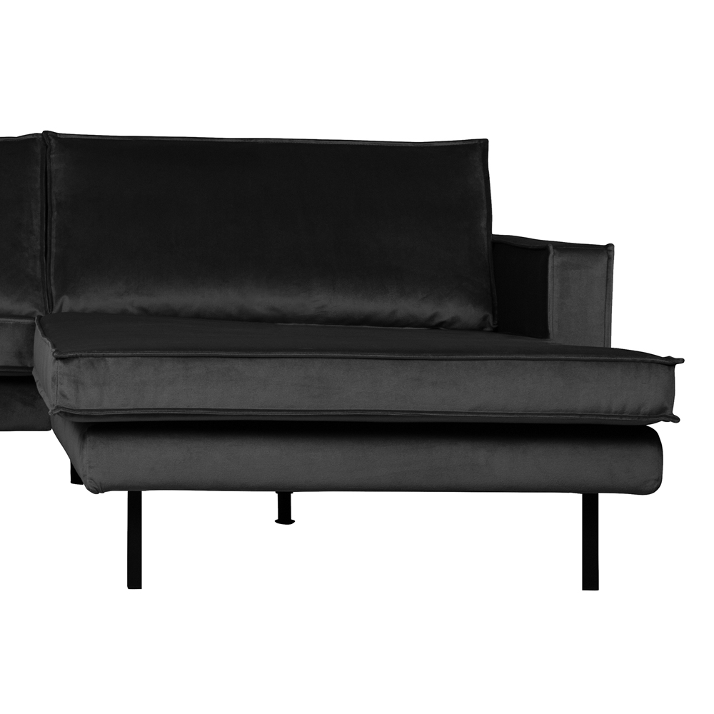 Ecksofa Rodeo Samt anthrazit