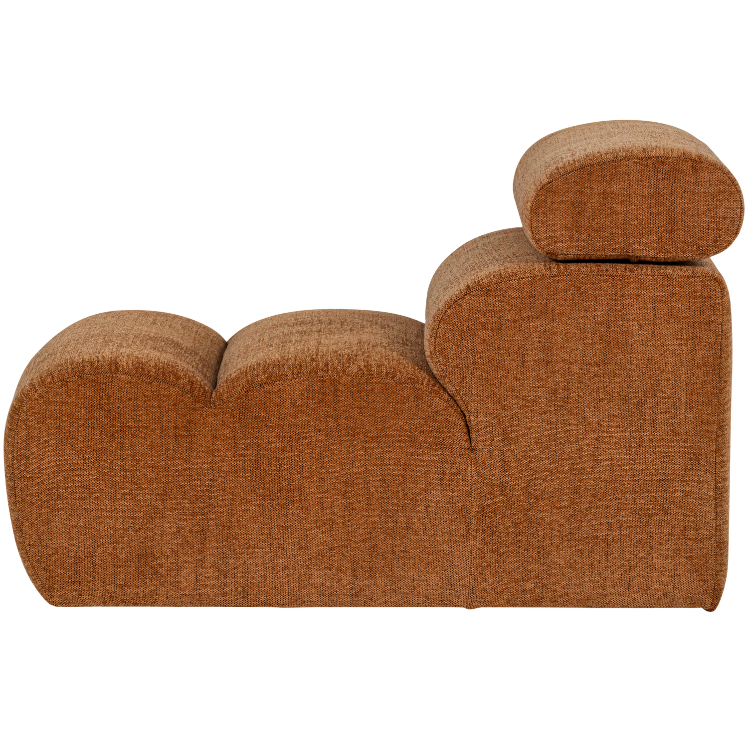 Sofaelement NOVI 82 cm Element Webstoff orange melange