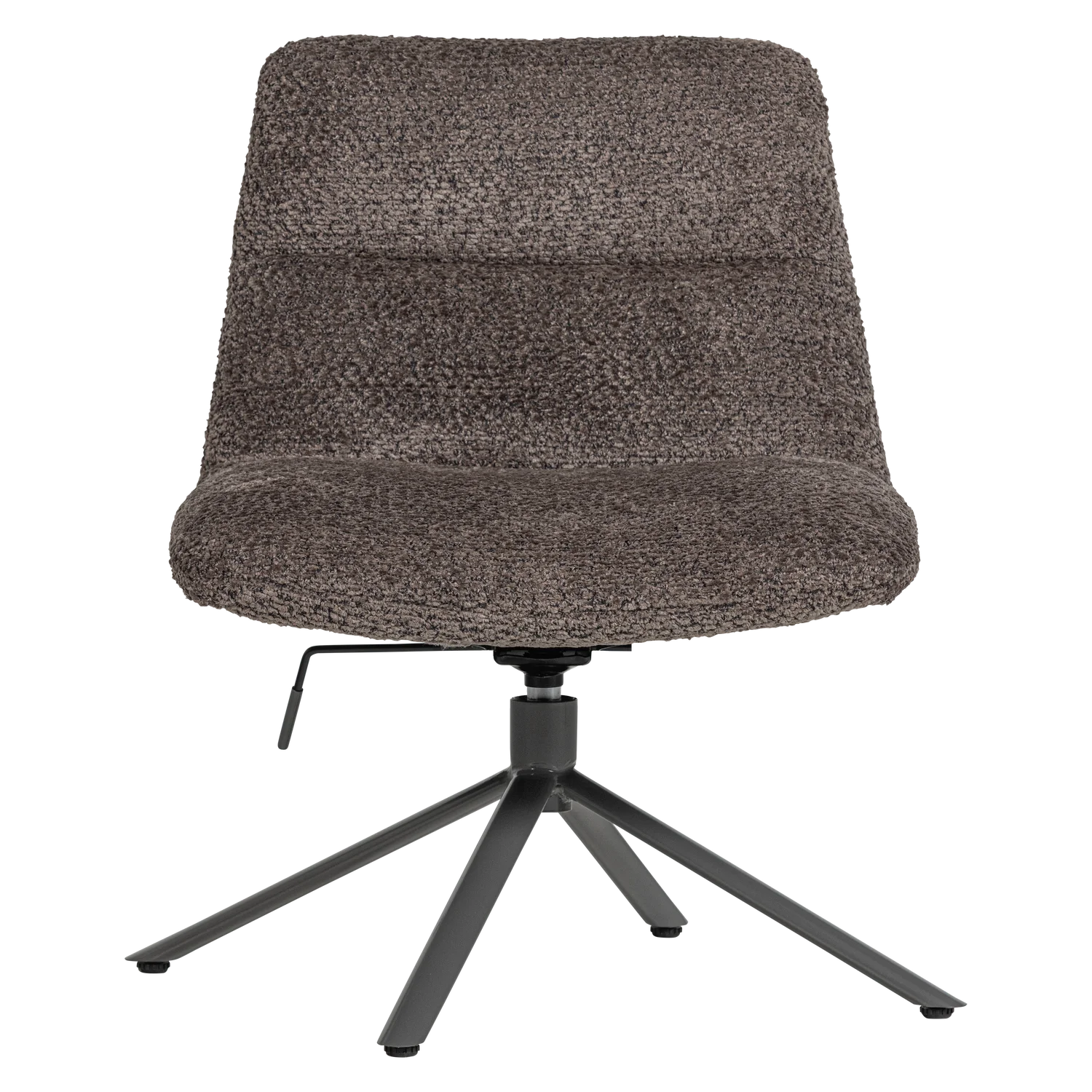 Loungesesel SOREN Sessel drehbar Wollbezug braun