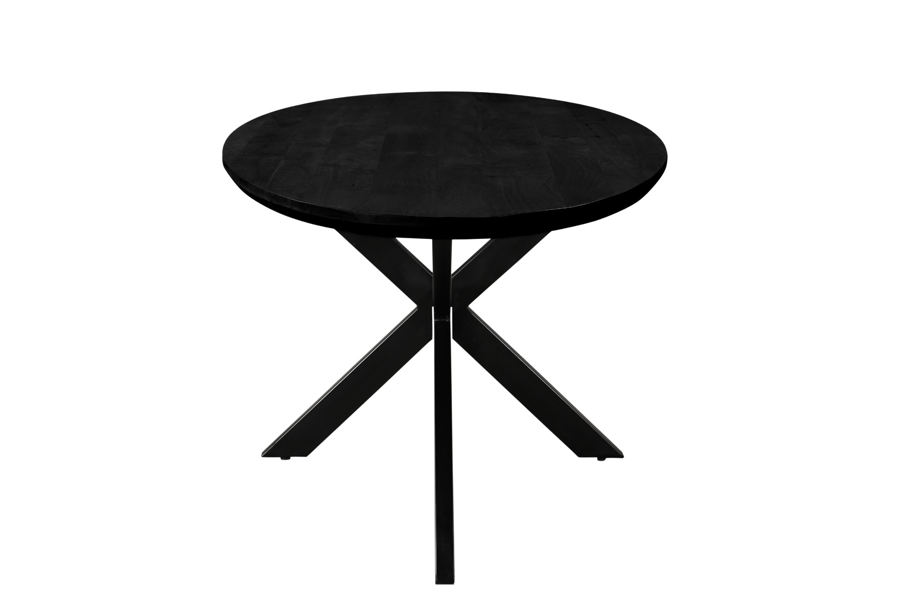 Esstisch Jesper oval 240 x 110 cm Mangoholz schwarz