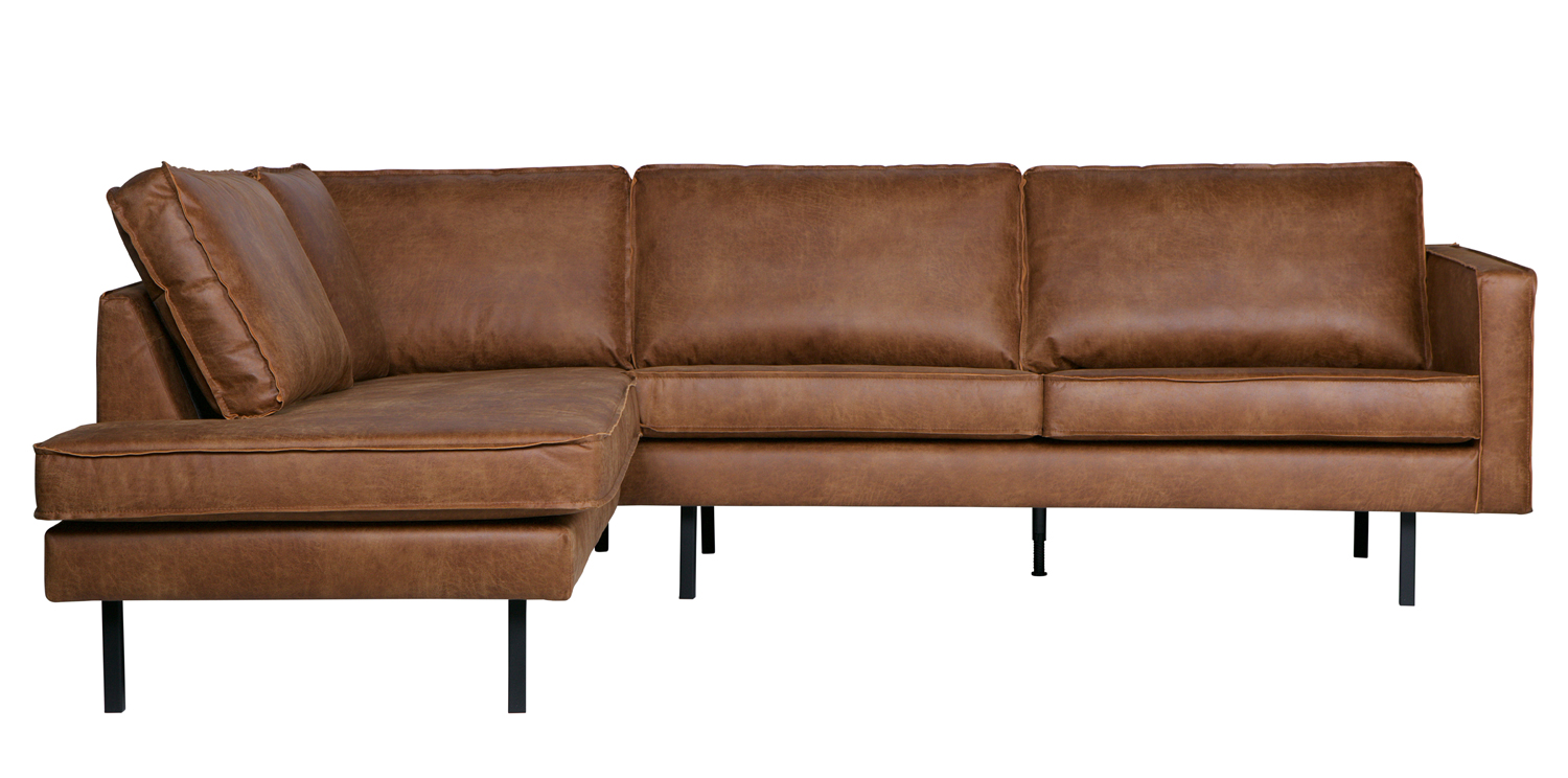 Ecksofa Rodeo recyceltes Leder Cognac