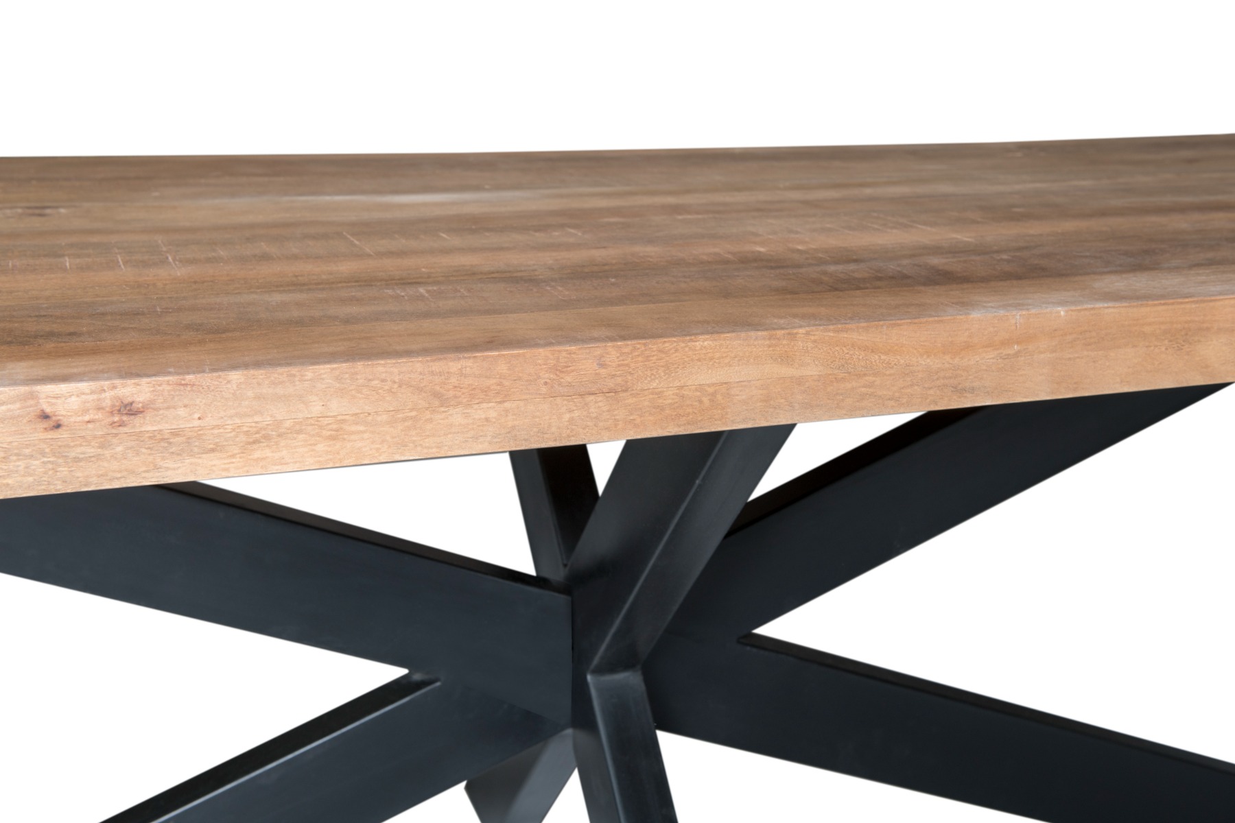 Esstisch Sturdy Spider 160 x 90 cm Mangoholz Metall