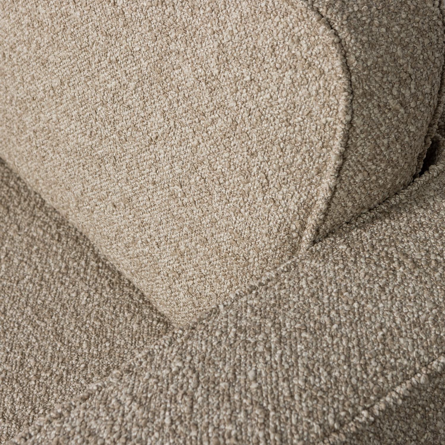 Sessel drehbar LAZY Bouclé sand Drehsessel Fernsehsessel