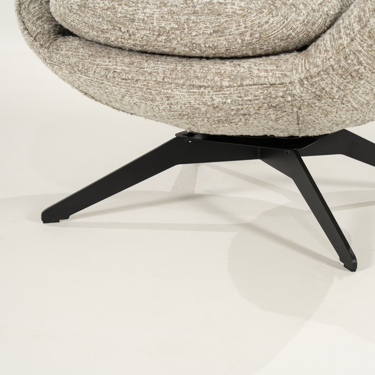 Sessel Ryan Stoff taupe mit Hocker Relaxsessel Fernsehsessel