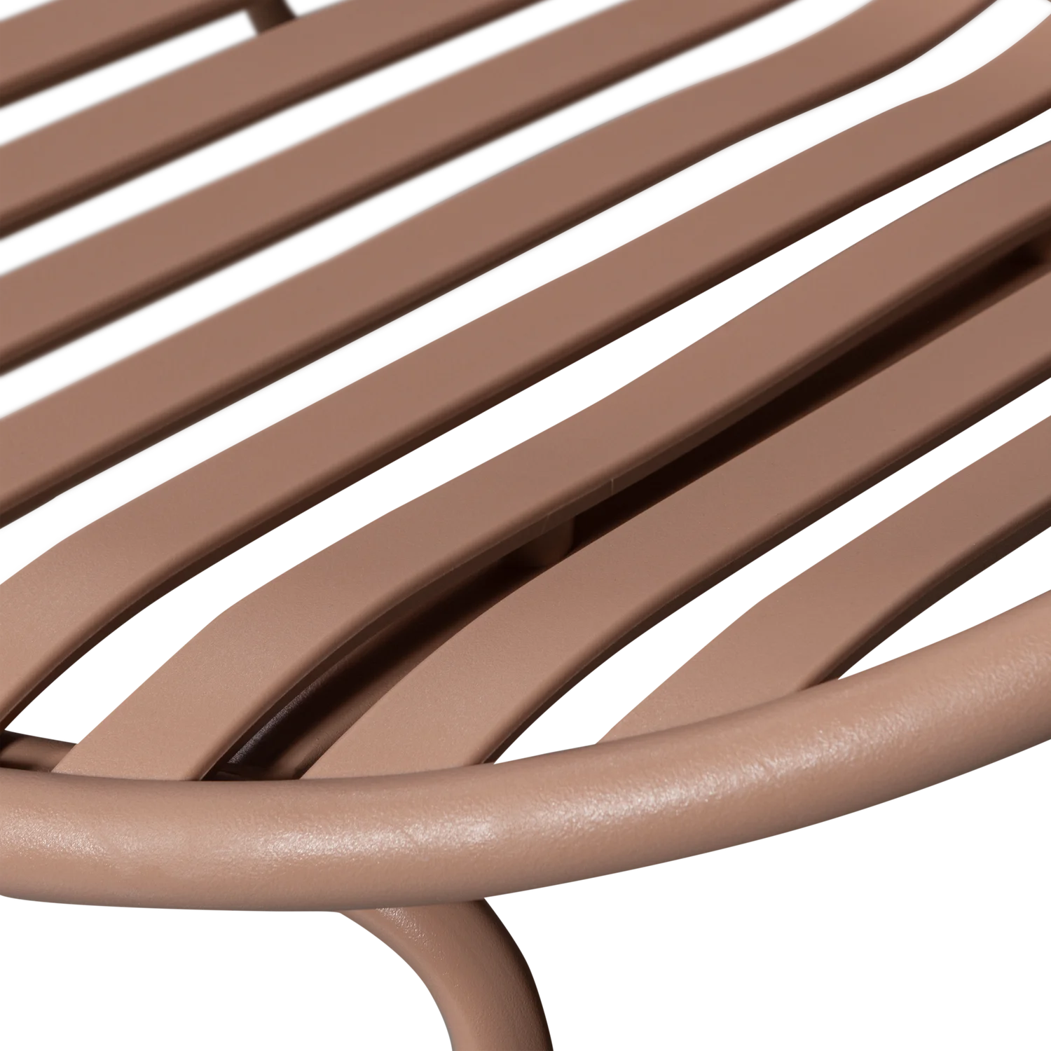 Outdoor Lounge Sessel BRUCE mit Hocker Metall lachsrosa Gartensessel