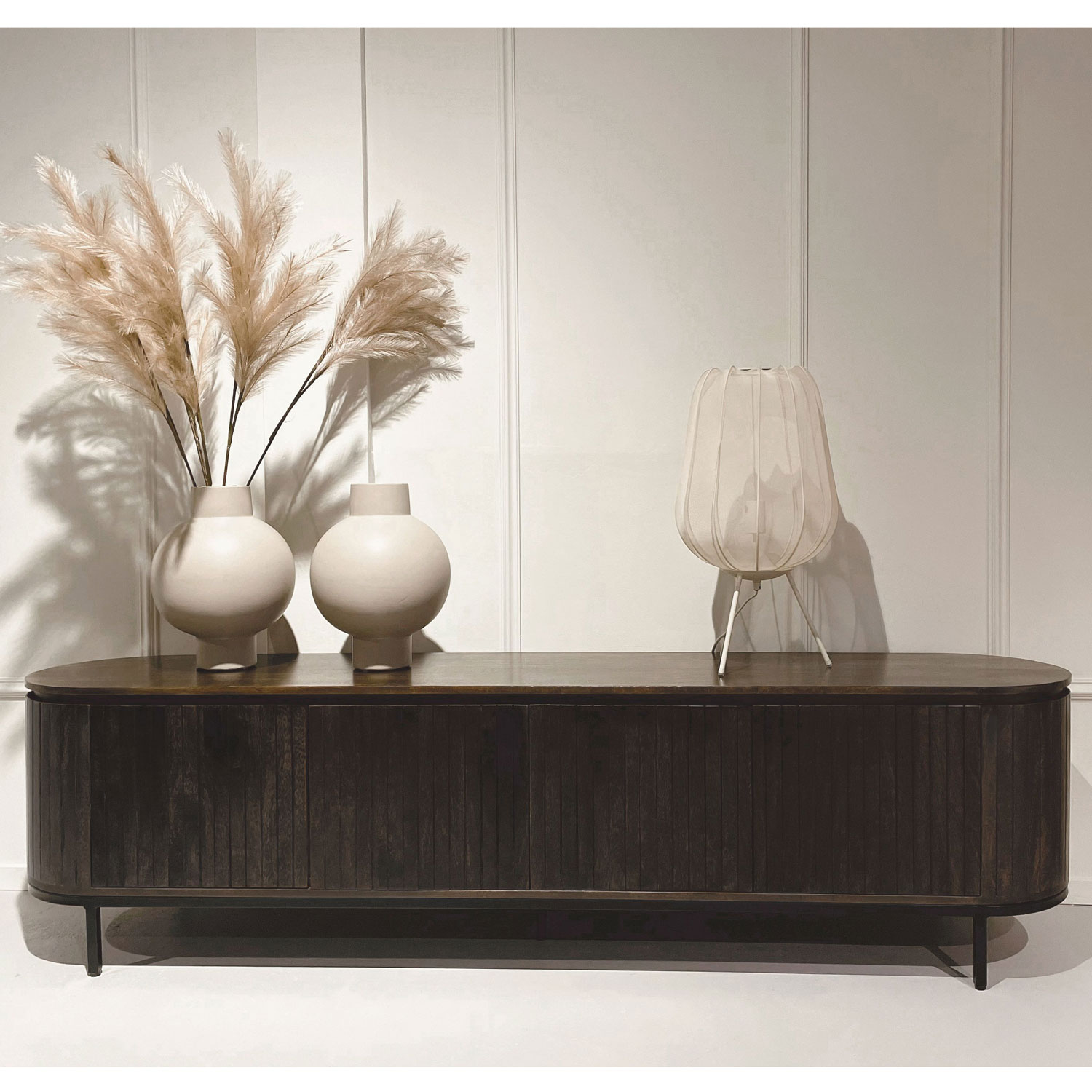RETRO CHIC Lowboard Noor 210 cm Mangoholz